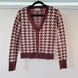 Willow & Wind Houndstooth Cardigan